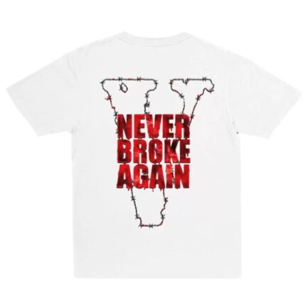 NeverBrokeAgain Vlone Haunted T-Shirt – White