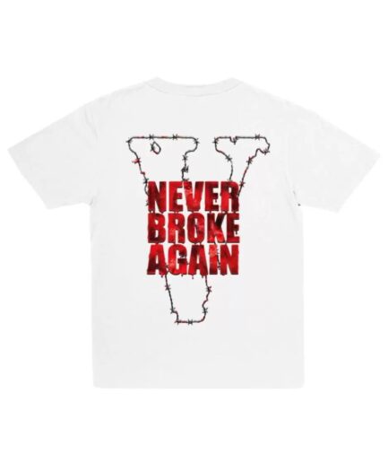 NeverBrokeAgain Vlone Haunted T-Shirt – White