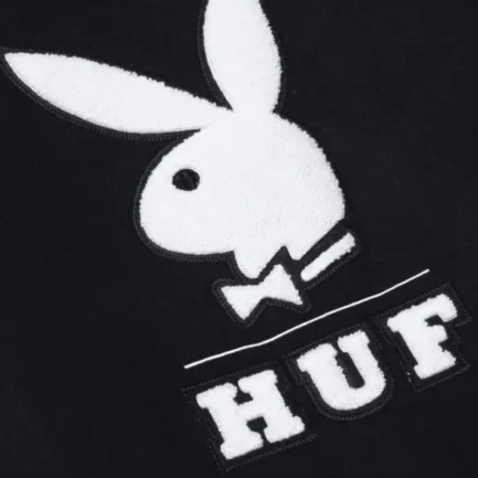 HUF-x-Playboy-Varsity-Jacket-Black-Detail-2