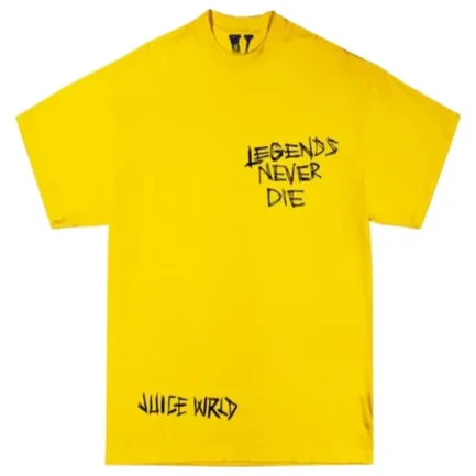 Juice Wrld x Vlone Inferno Tee Yellow for Adults