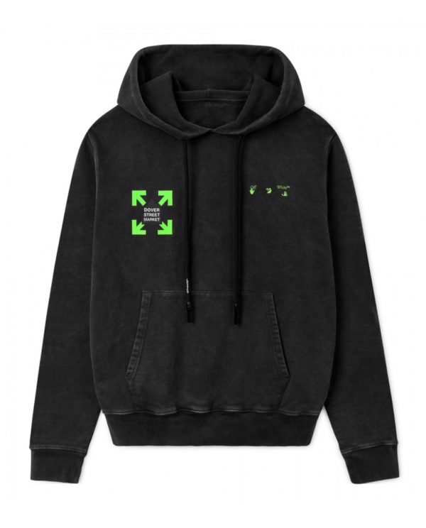 Off-White-Dover-Street-Market-Covered-in-Green-Fluro-Hues-Hoodie-Black-Front-600x744