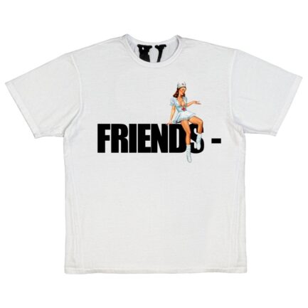 FRIENDS-Pin-Up-T-Shirt-White-Front