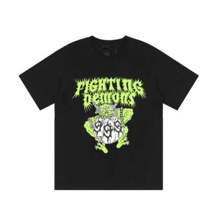 Fighting-Demons-Vlone-Tshirt-Black