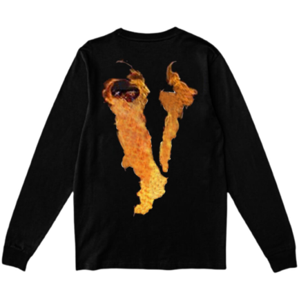 Vlone Flaming Friends Sweatshirt Black