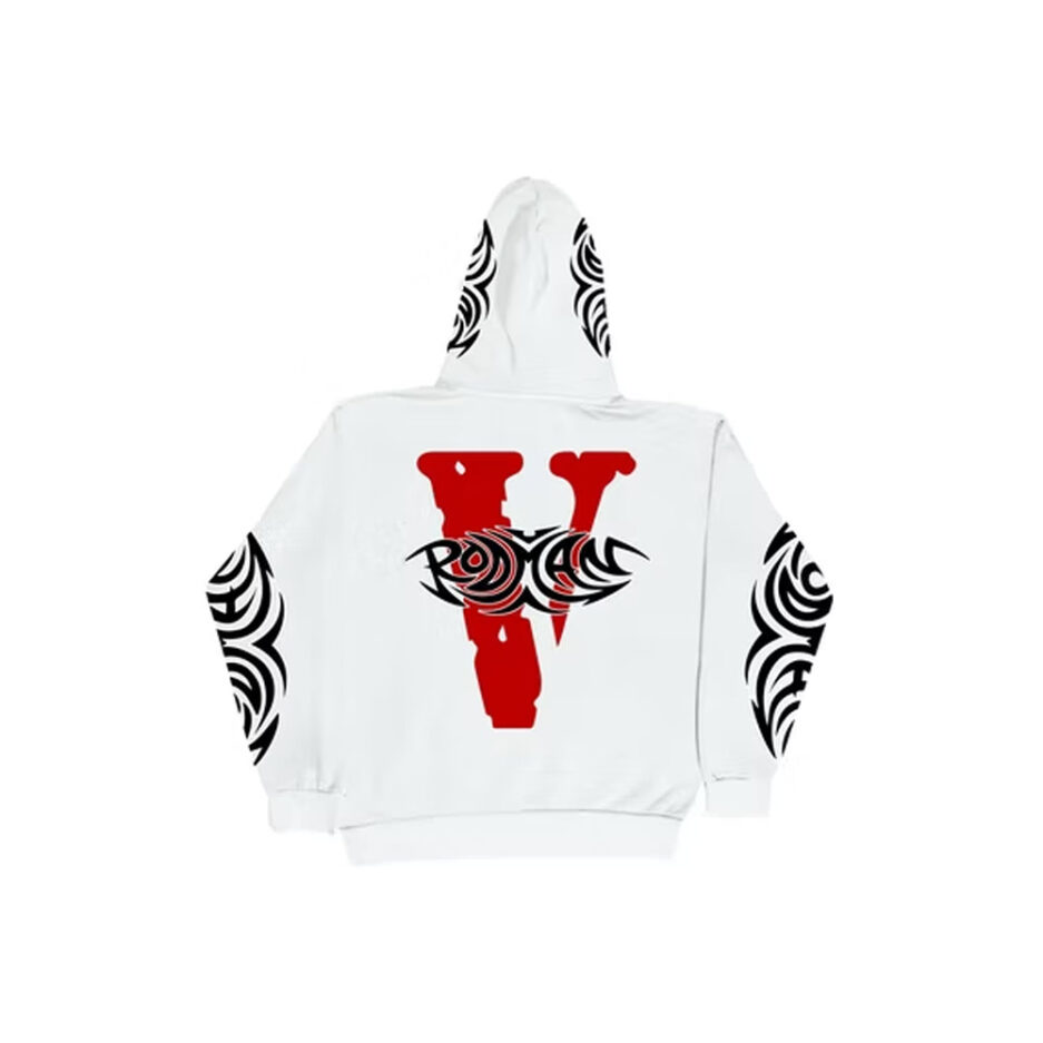 Vlone Rodman Logo Hoodie – White