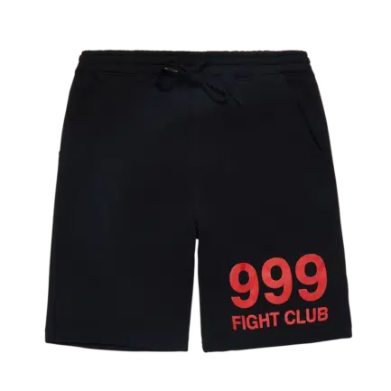999 Club Juice Wrld Fight Shorts Black