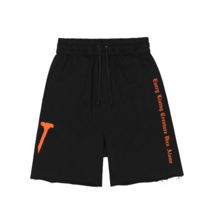 Vlone Every living Creature Dies Alone shorts