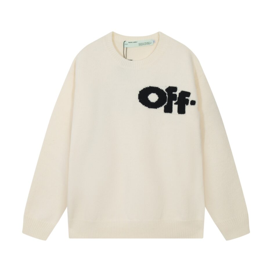 Off-white Logo Intarsia Jumper