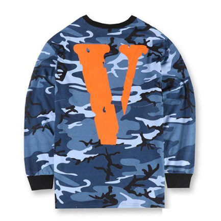 Vlone Og Vlone Friends – Blue Camo Long Sleeve Shirts