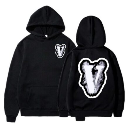 Vlone Smoke Fashion Lightweight Hoodie Black