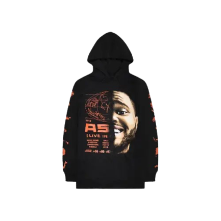 Black The Weeknd XO Asia Tour Hoodies