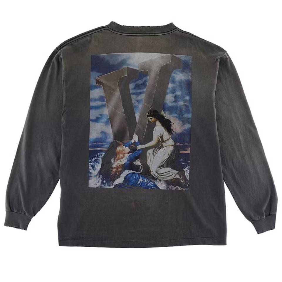 Saint Mxxxxxx x VLONE Maria L/S T-Shirt Vintage Black